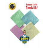DrSuper Dr. Super Mikrofiber Bez, Temizlik Bezi, Yer Bezi, Cam Bezi, Genel Temizlik Bezi, 40x40 5 Adet