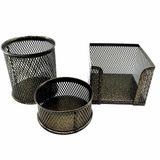 Drt 413 3 lü Simli Altın Masaüstü Kalemlik Set