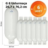 Drt G-6 Beyaz Tekne Usturmaçası 6'lı Set (26,7 x 76,2 Cm)
