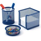 Drt Lacivert 3'lü Masaüstü Kalemlik Set