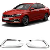 DRY Oto Aksesuar Fiat Egea Sedan Krom Sis Farı Çerçevesi 2020 ve Sonrası Paslanmaz