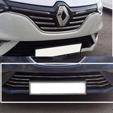 DRY Oto Aksesuar Megane 4 Krom Set Ön Tampon Çıtası ve Ön Panjur 12 Parça 2016 - 2
