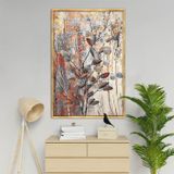 Dry Wood Yağlı Boya Dokulu Tablo 75X100 Gold Çerçeveli