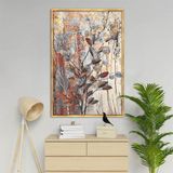 Dry Wood Yağlı Boya Dokulu Tablo 75X100 Gümüş Çerçeveli