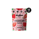 DRYBOX Doğal Kurutulmuş Çilek Dilimleri (Tatlı ve Gevrek) - 34g 12'li Paket