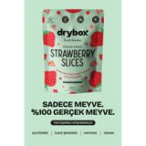 DRYBOX Freeze Dried Tatlı ve Çıtır Çilek Dilimleri (Dondurularak Kurutulmuş) - 5g