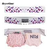 Dryertime Premium Alüminyum Duvara Monte Katlanır Çamaşır Kurutma Askısı – 80 cm – 25 Kg (mor kelebekler)