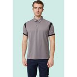 Drytouch Polo Yaka Tişört Iş Güvenliği Allium Nefes Alabilir Hafif Konforlu Günlük Için - Koyu Gri - Siyah - 2XL