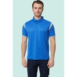 Drytouch Polo Yaka Tişört Iş Güvenliği Allium Nefes Alabilir Hafif Konforlu Günlük Için - Saks Mavisi - Gri - 3XL