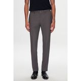 D's Damat 1HC05IM09577M Slim Fit Gri Baskılı Kırışmayan Sihirli Takım Elbise