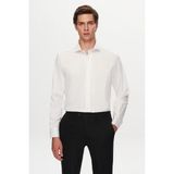 D's Damat 1HE02SG00139M Slim Fit Beyaz Düz %100 Pamuk Gömlek