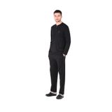 D'S Damat 221001 Uzun Kol Pijama Takımı - Siyah - 2XL