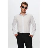 D's Damat 2HF02ORT4185 Slim Fit Beyaz İtalyan Yaka Erkek Gömlek
