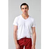 D's Damat 4HC141996755M Beyaz Erkek T-shirt