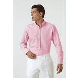 D's Damat 5HC02ORT07265 Slim Fit Pembe Armürlü Erkek Gömlek
