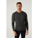 D's Damat 5HF06ORT12004 Regular Fit Antrasit Bisiklet Yaka Kazak