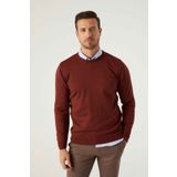 D's Damat 5HF06ORT12004 Regular Fit Bordo Erkek Kazak