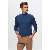 D's Damat 5HF06ORT16275 Regular Fit Lacivert Balıkçı Yaka Kazak