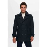 D's Damat 5HF08ORT10001 Regular Fit Lacivert Erkek Kaban