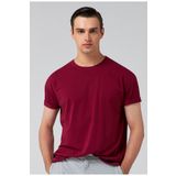 D's Damat 6HC14ORT02006 Bordo Oversize Erkek T-shirt
