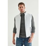 D's Damat 7HF07ORT42611 Regular Fit Beyaz Erkek Yelek Mont