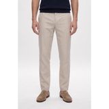 Ds Damat Comfort Fit Siyah Keten Karışımlı Chino Pantolon