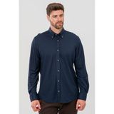Ds Damat Comfort Lacivert Oxford Örme Gömlek