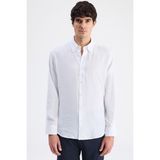 D'S Damat Ds Damat Comfort Beyaz Düz Gömlek 6HC020302304M - 2XL