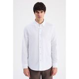 D'S Damat Ds Damat Comfort Beyaz Oxford Gömlek 6HC02HD11304M