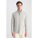D'S Damat Ds Damat Comfort Ekru Gabardin Gömlek 5HC02HD07265M