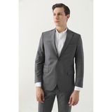 D'S Damat Ds Damat Comfort Fit Gri Düz Takim Elbise - 4 Drop - 66