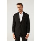 D'S Damat Ds Damat Comfort Fit Siyah Düz Takim Elbise 5HE05OB35604M - 4 Drop - 54