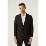 D'S Damat Ds Damat Comfort Fit Siyah Düz Travel Takim Elbise 4HE05OB35604M - 58 - 4 Drop