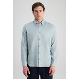 D'S Damat Ds Damat Comfort Mint Düz %100 Keten Gömlek