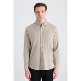 D'S Damat Ds Damat Comfort Vizon Armürlü Gömlek 5HC02IG21265M - XL