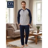 D'S Damat Ds Damat Maverıck Reglan Kol Pijama Takımı Grı - Gri - 2XL