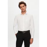 D'S Damat Ds Damat Regular Fit Beyaz Düz Gömlek 4HE02TR00289M - 2XL