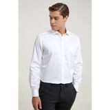 D'S Damat Ds Damat Regular Fit Beyaz Düz Gömlek 5HE02DY05289M - XL