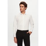 D'S Damat Ds Damat Regular Fit Beyaz Düz Gömlek 5HE02SG00299M
