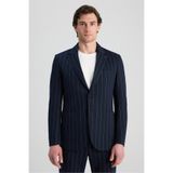 D'S Damat Ds Damat Regular Fit Lacivert Baskılı Takim Elbise