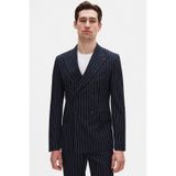 D's Damat Ds Damat Regular Fit Lacivert Çizgili Kruvaze Takim Elbise 4hf05ort01588 Lacivert