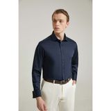 D'S Damat Ds Damat Regular Fit Lacivert Düz Gömlek 4HE02DY05025M