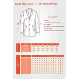 D'S Damat Ds Damat Regular Fit Lacivert Mono Yaka Kaşe Kaban Uzun Kol %30 Yün %70 Akrilik Erkek 5HF08ORT10000 - 46