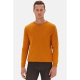 D'S Damat Ds Damat Regular Fit Sarı Düz Kazak 1HC060196016M - XL