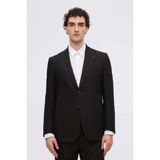 D'S Damat Ds Damat Regular Fit Siyah Armürlü Takim Elbise 4HF05KV395772 - 6 Drop - 62