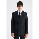 D'S Damat Ds Damat Regular Fit Siyah Düz Takim Elbise 6HE05OB35588M - 6 Drop - 44