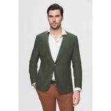 D'S Damat Ds Damat Regular Fit Yeşil Armürlü Çift Yırtmaçlı Yünlü Blazer Kumaş Ceket 3HF04IR224361 - 6 Drop - 60