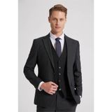 D's Damat Ds Damat Slim Fit Antrasit Armürlü Mono Yaka Tek Yırtmaçlı Astarlı Takim Elbise Kombinli 8HFY5ORTKMBN1 Antrasit