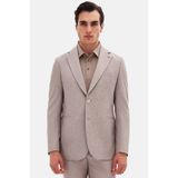 D'S Damat Ds Damat Slim Fit Bej Baskılı Sihirli Takim Elbise 4HC05IM03577M - 48 - 6 Drop