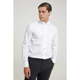 D'S Damat Ds Damat Slim Fit Beyaz Armürlü Smokin Gömlek 4HSS2G8051260 - 2XL